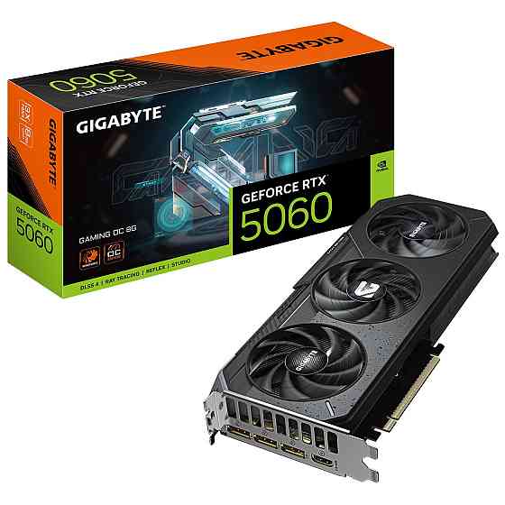Відеокарта GF RTX 5060 8 GB GDDR7 Gaming OC Gigabyte (GV-N5060GAMING OC-8GD) ( Black ) Харьков