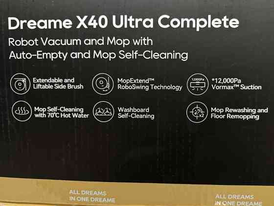 Dreame X40 Ultra Complete White,Black ЕВРОПА. Харків