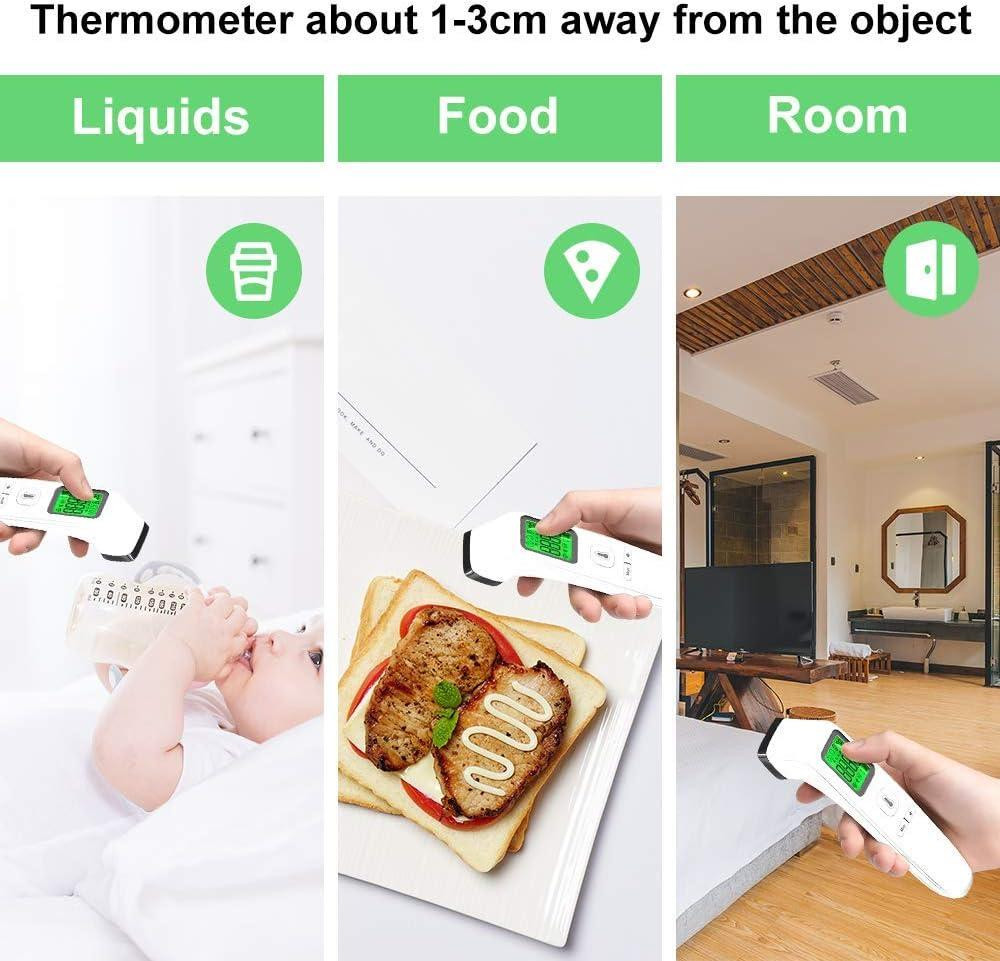 Інфрачервоний безконтактний цифровий термометр Viproud для дорослих і дітей з сигналом гарячки безшумний режим Київ - фото 9