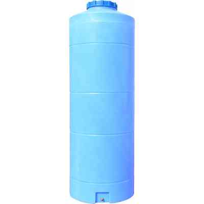 Ємність для води Пласт Бак вертикальна харчова 1000 л вузька синя (12438) Вінниця