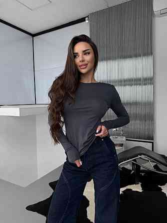 Жіноча романтична кофта з відкритою спиною з віскози Графіт, 46/48 Одеса