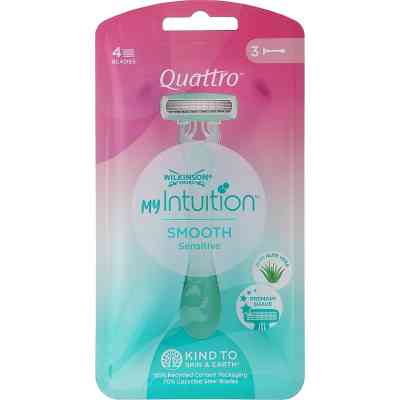 Бритва Wilkinson Sword Quattro for Women Sensitive 3 шт. (4027800429103) Винница
