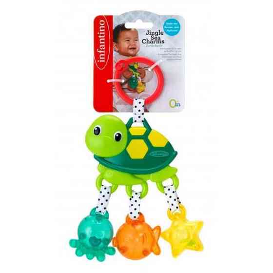 Іграшка-підвіска Infantino Морська черепашка з брязкальцями (316188I) Харків