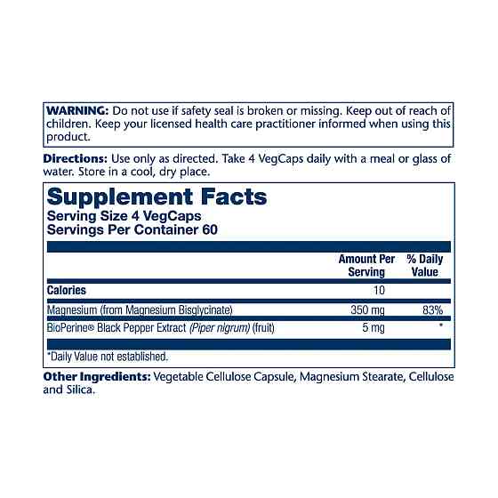 Magnesium Glycinate 350mg - 120 vcaps Луцьк