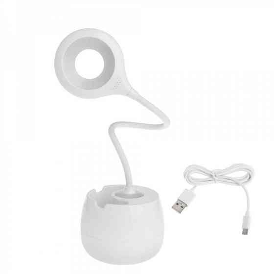 Сенсорная аккумуляторная настольная лампа трансформер на гибкой ножке Винница