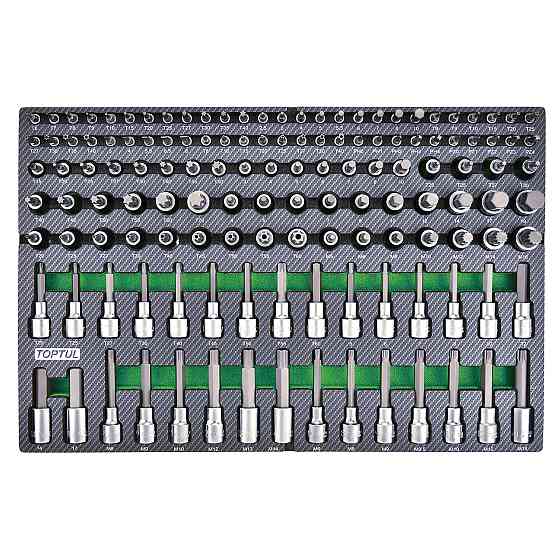 Тележка с инструментом (BUMPER SERIES) 7 секций 413ед. серый TOPTUL GE-41330 Одесса