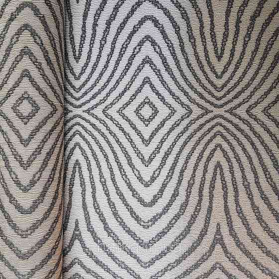 Шпалери метрові вінілові на флізелін 24 Carati Cristiana Masi абстракція смуги чорні хвилі на піщаному 3д Київ