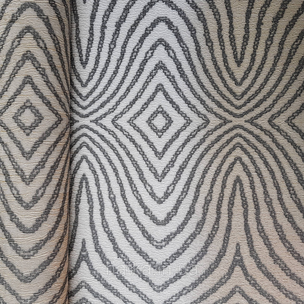 Шпалери метрові вінілові на флізелін 24 Carati Cristiana Masi абстракція смуги чорні хвилі на піщаному 3д Київ - фото 2