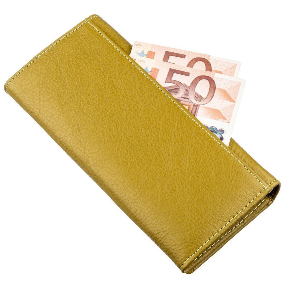 Класичний гаманець для жінок на магніті ST Leather 18871 Гірчичний Київ - фото 1