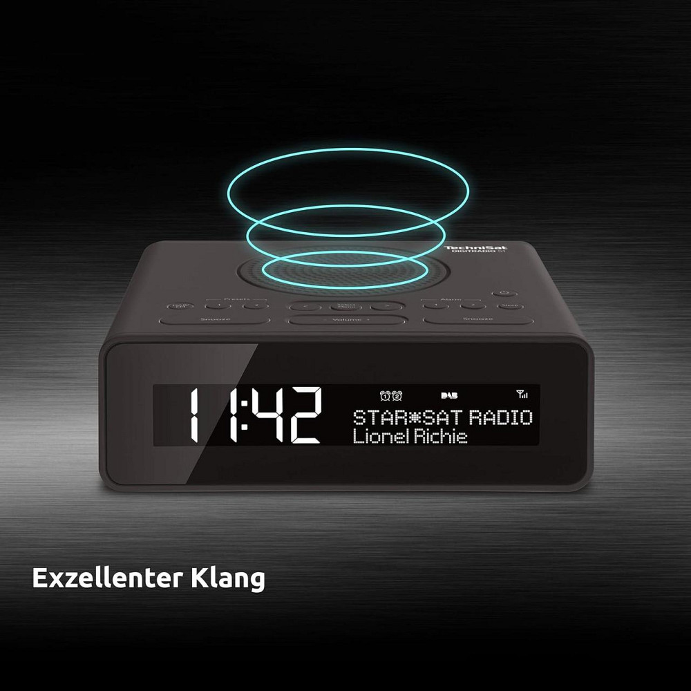 Будильник TechniSat Digitradio 51 DAB+ FM с двумя будильниками таймер сна регулируемая яркость дисплея черный Киев - изображение 2