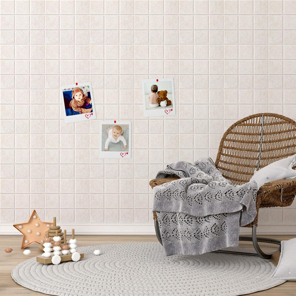 Звукоізоляційна панель 300х300х9мм Молочний меланж SW-00002701 Київ - фото 6