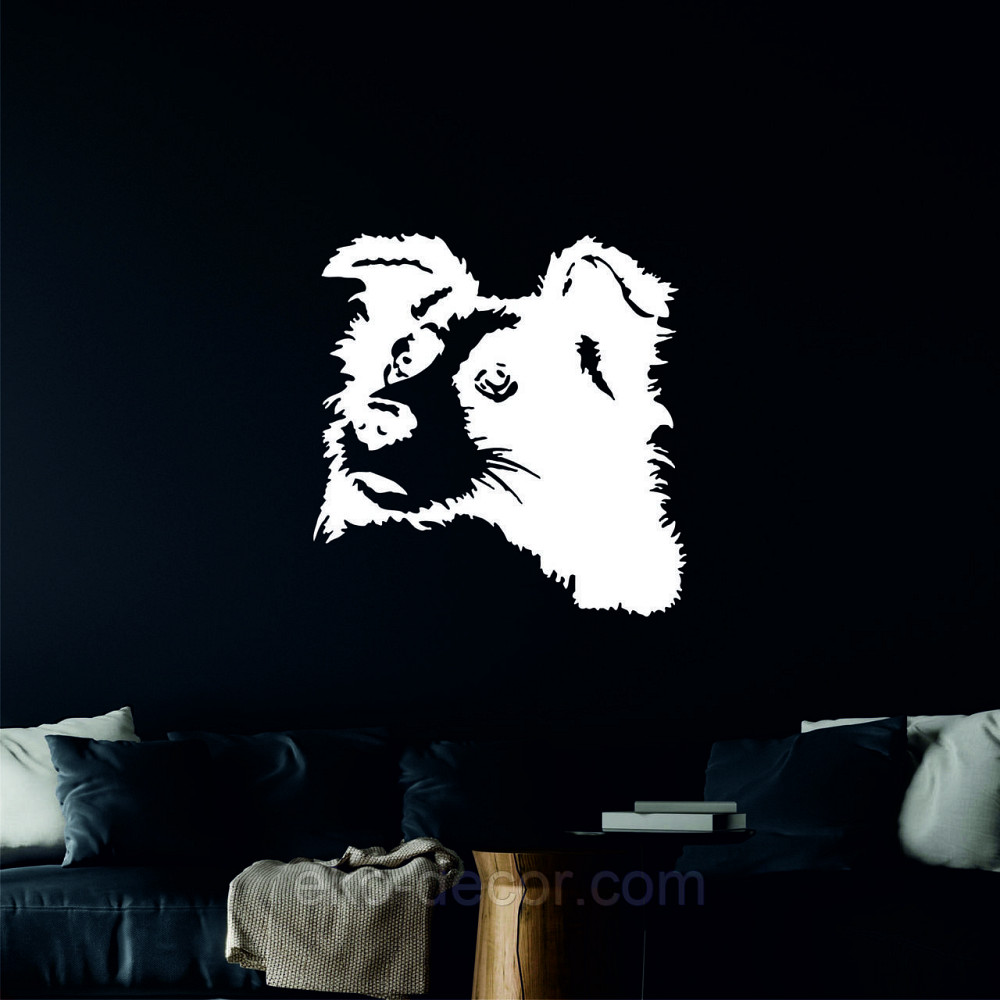 Декоративне настінне Панно «Бордер-Колі», Декор на стіну 50*48 см, Білий Київ - фото 6