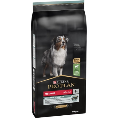 Сухой корм для собак Purina Pro Plan Medium с чувствительным пищеварением (ягненок) 14 кг (7613035214774) Винница - изображение 7