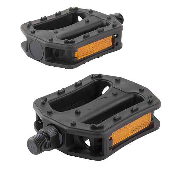 Велосипедні педалі Grey's із рефлектором із поліпропілену, чорні, 1 пара GR14160 Київ