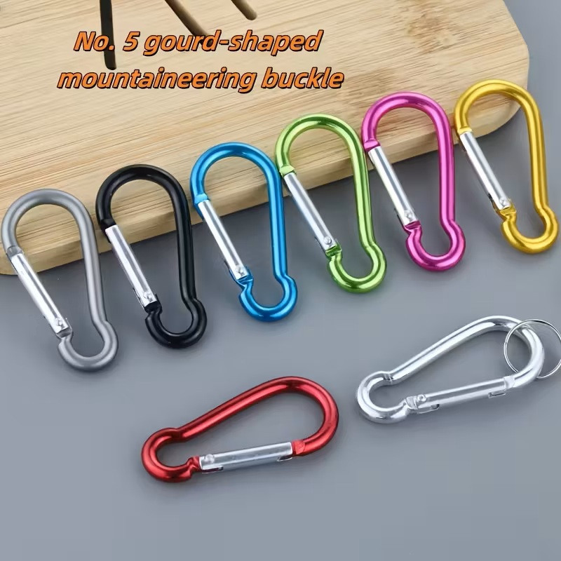 Карабін алюмінієвий 4.6 см, набір 10 шт для кемпінгу Київ - фото 3