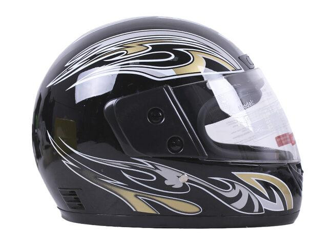 Шолом мотоциклетний інтеграці MD-А105 (чорно-золотий, size L) Мукачево - фото 3