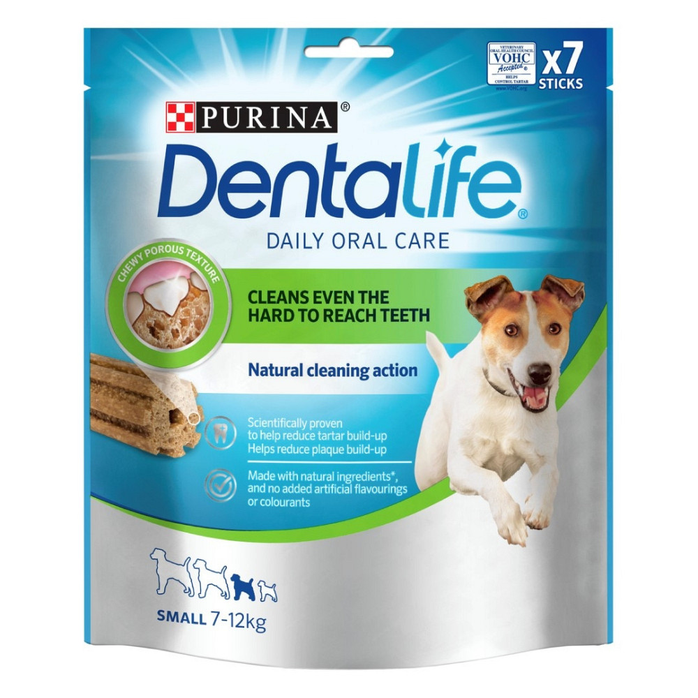 Дополнительный сухой корм Purina Dentalife для взрослых собак мелких пород (для здоровья полости рта) 7x16 г Винница - изображение 1