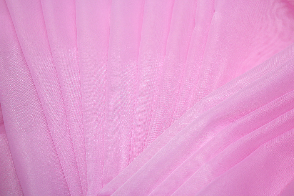 Тюль шифонова однотонна колір рожевий Київ - фото 7