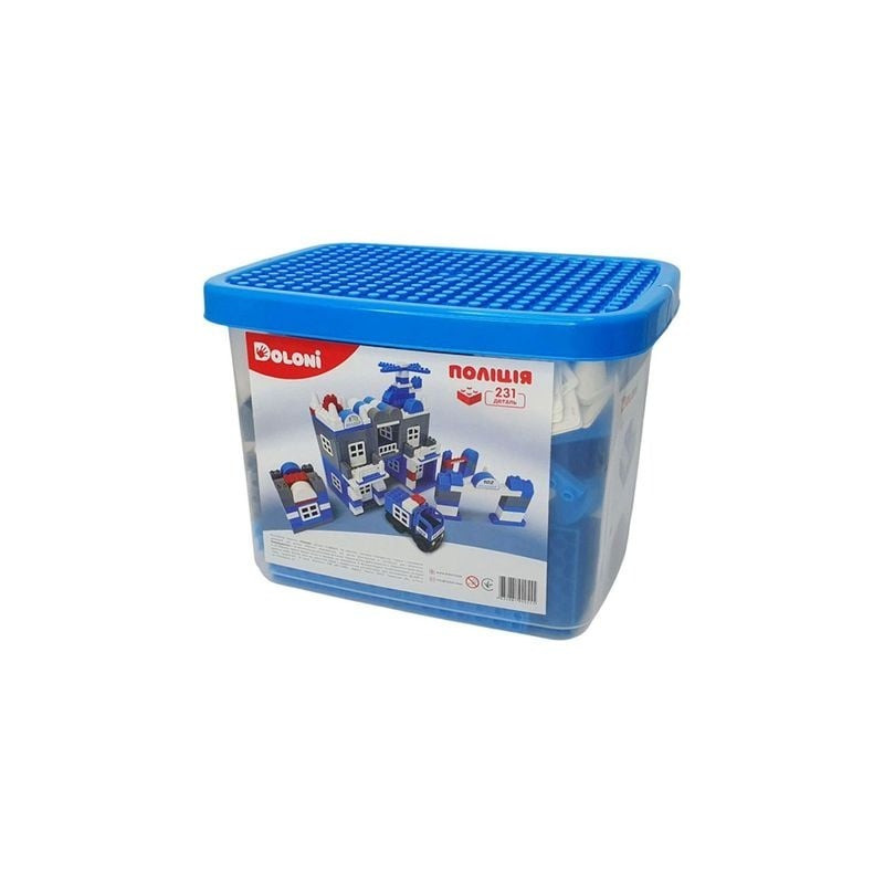 Конструктор "Поліція" 013888/02 в пластиковому боксі, 231 деталь Вінниця - фото 3