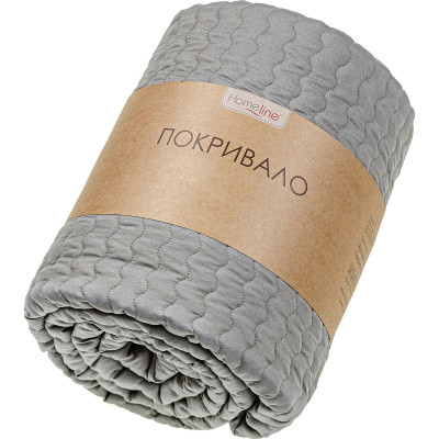 Покривало Home Line стьобане двостороннє (кавовий) 210х240 (181960) Вінниця - фото 1