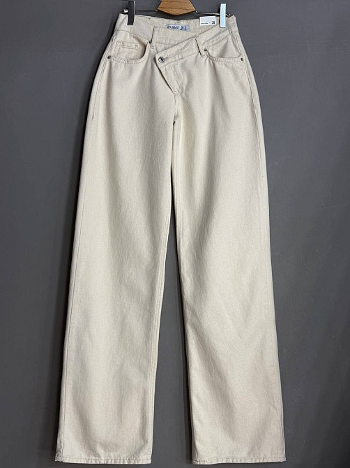 Джинси жіночі Its Basic 3847-7S6 straight fit з асиметричною застібкою бежеві, бежевий, 42, 42, 82 см, 109 см Київ - фото 8