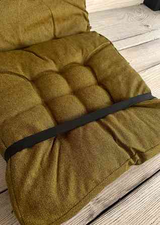 Подушка для стільців (50x120х8 см) подвійна Decorator Мальмо колір мустард 84-126 Київ