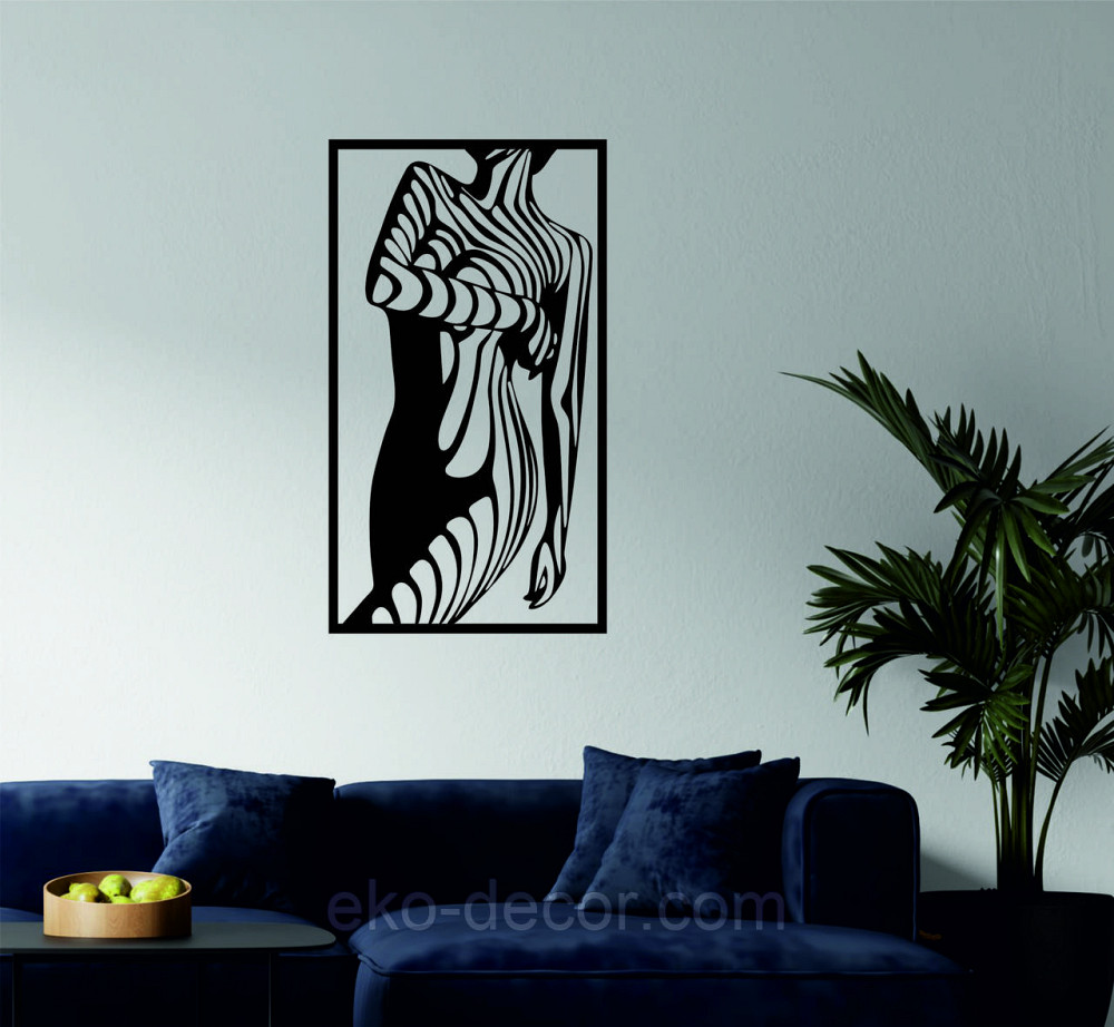 Декоративне настінне Панно «Силует жінки», Декор на стіну Київ - фото 4