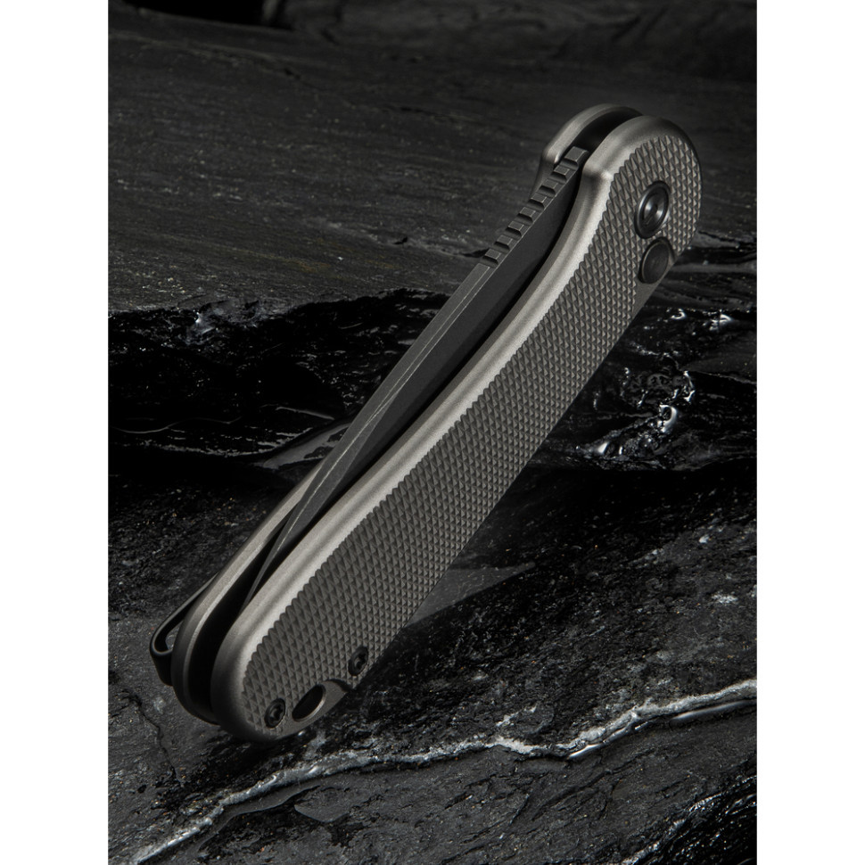 Ніж складаний кишеньковий Civivi Elementum II, (7.5 см) Nitro-V / Aluminum сірий Київ - фото 15