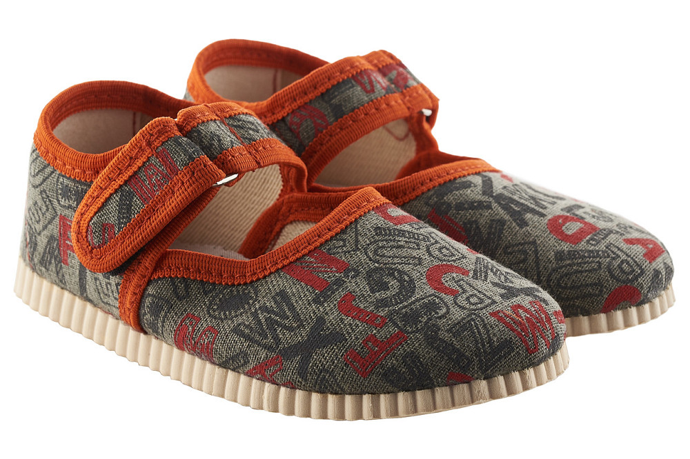 Тапочки Детские в сад, на липучках  садик , детские тапочки девочке  14.5 - 19 см Оранжевый 18.5 Одесса - изображение 1