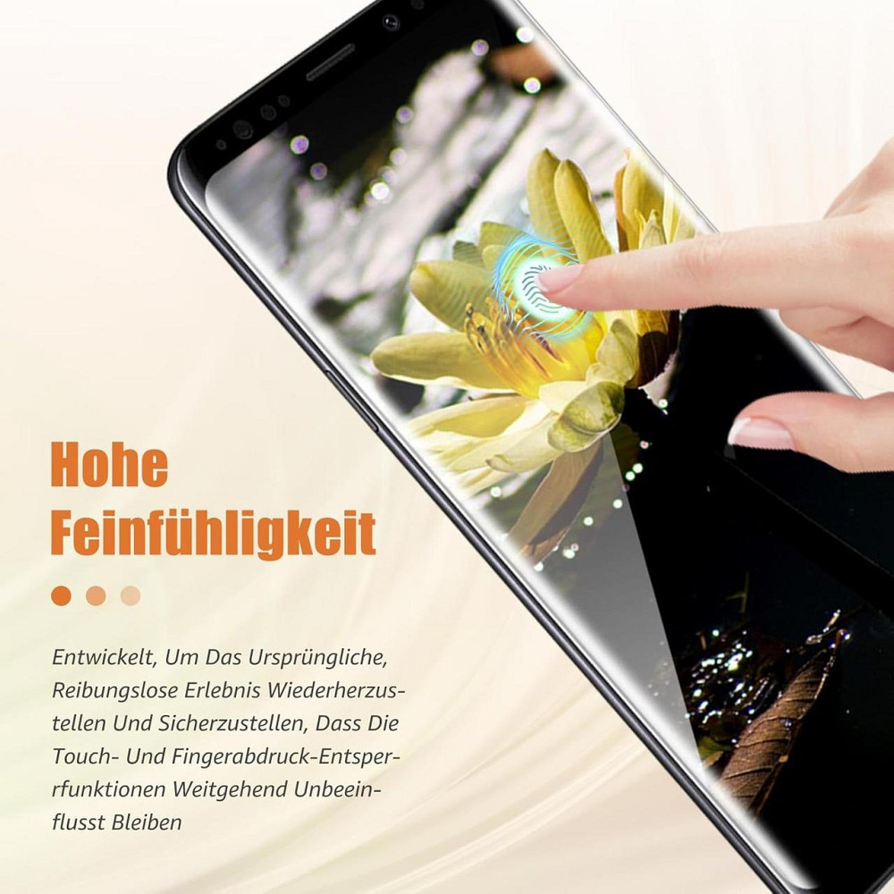 Захисне скло Samsung Galaxy S8 Plus прозоре 3D повне покриття комплект 2 шт 9H 0.33 мм захисне покриття скло повноекранне Київ - фото 3