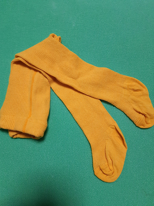 Колготи дитячі жовті - 10 розмір на ріст 68см, 75% бавовна, 25% поліамід Київ - фото 1