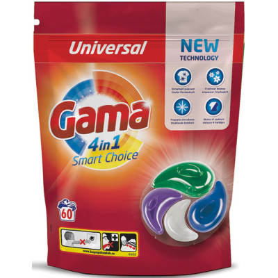 Капсулы для стирки Gama 4 in 1 Universal 60 шт. (8435495836728) Винница - изображение 1