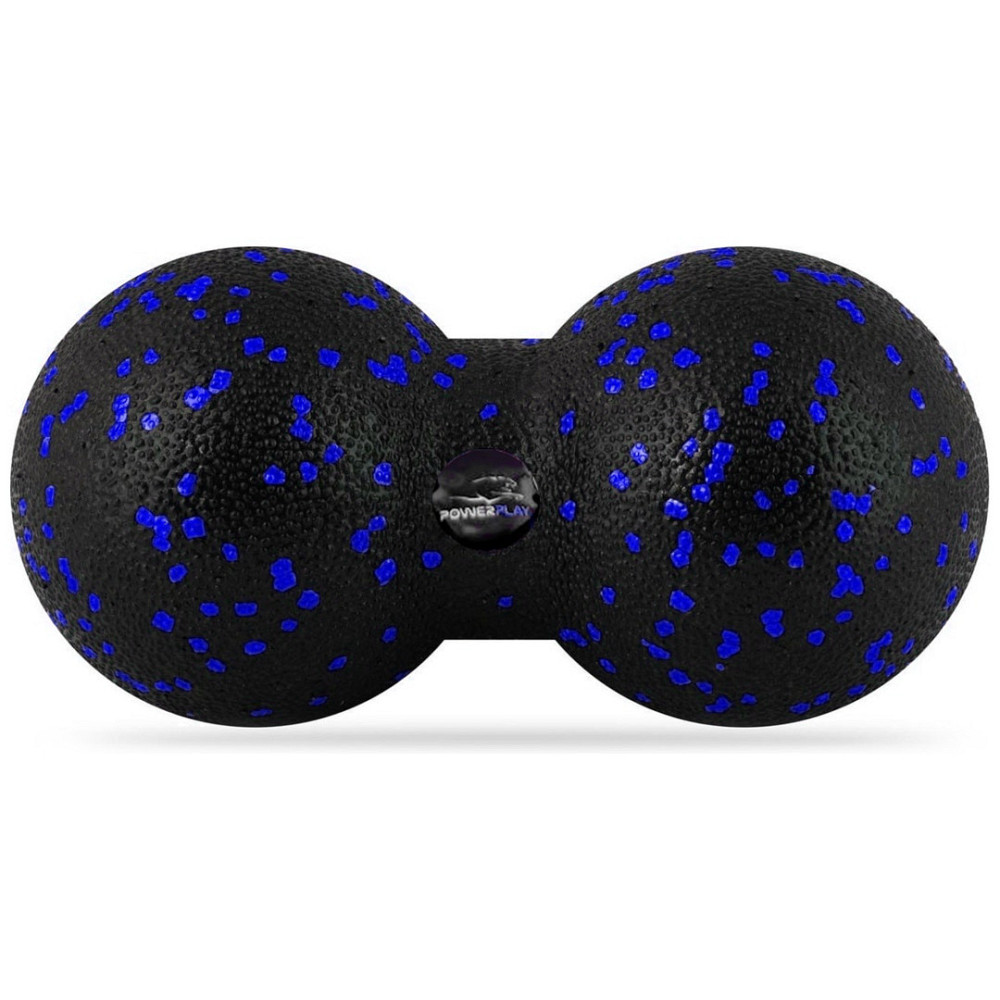 Набір для масажу та йоги PowerPlay PP_4092 EPP (Комплект з 3 штук) Blue + резинка 7,5 кг. Каменское - изображение 3