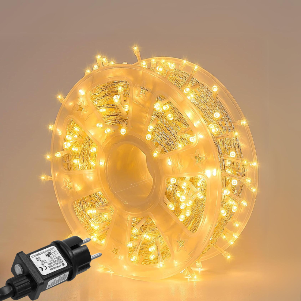 Світлодіодна вулична гірлянда 50 метрів з режимами 500 лед Niki Light 220в тепло біла Київ - фото 7