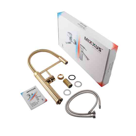 Кухонный смеситель Mixxus Premium Spark 017 GOLD MI6972 Харьков