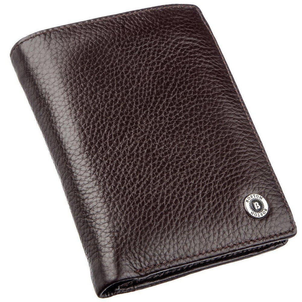 Современное мужское портмоне Boston 18825 Коричневый Киев - изображение 1