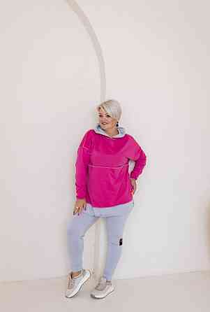 Женский прогулочный костюм двунитка Малина, 60/64 Одесса