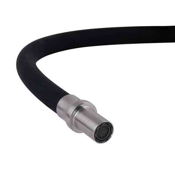 Змішувач для кухні Lidz Aria 020F3 з гнучким виливом та підключенням до фільтру LDARI020F3BNK37647 Black / Nicke Київ