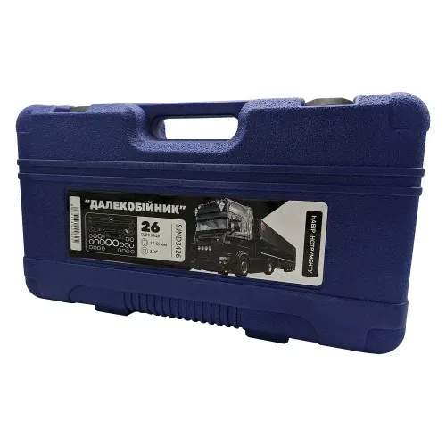 Набір інструменту для автомобіля 17-65 мм 3/4" 26 од. "Дальнобійник" SJND3426 Київ