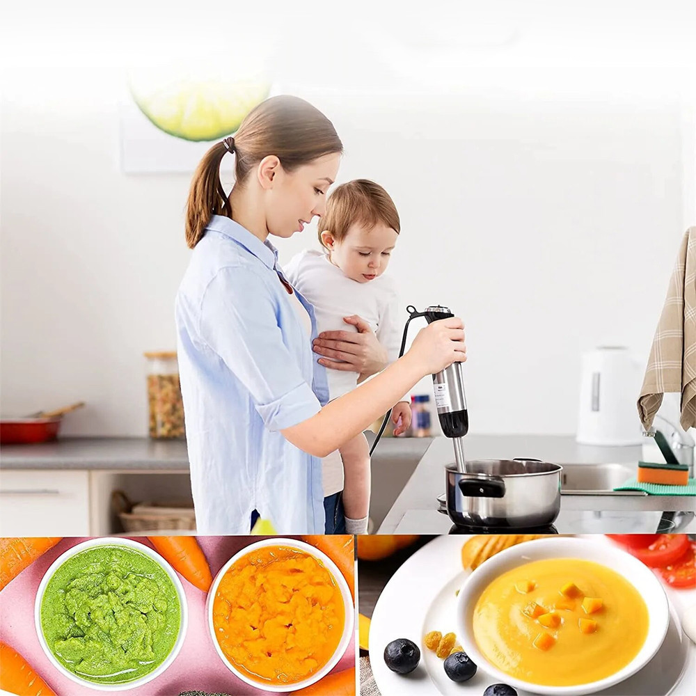 Блендер погружной 4в1 RAINBERG RB 6211, 1200Вт / Блендер с чашей и насадками / Блендер измельчитель Киев - изображение 4