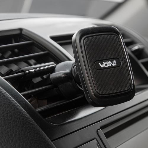 Магнітний тримач для мобільного телефону VOIN UHV-5007BK/GY на дефлектор Харків - фото 8