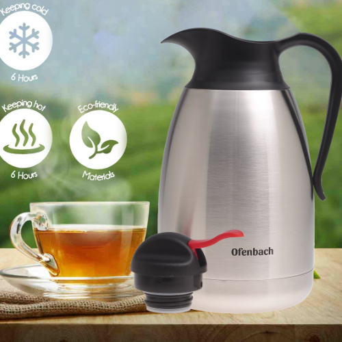 Термос "конференція" 2000мл нержавіюча сталь/пластик Ofenbach 101331 Житомир - фото 4