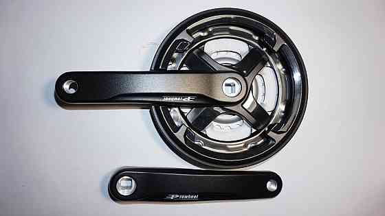 Звезды велосипедные (передние) 24/34/42T (+2 шатуна L-170mm, квадрат, черные, алюминий, с защитой) DS Мукачево