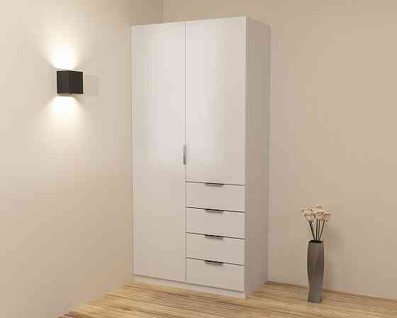 Шкаф Кристалл 1, Белый, 1000х520х2100 Львов