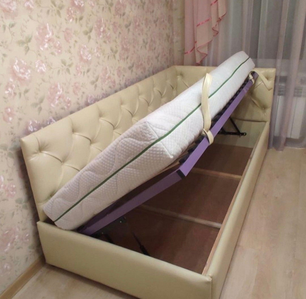 Кровать-диван DaiquiriDesign с подъемным механизмом каркас металл 90x190 белый Киев - изображение 4