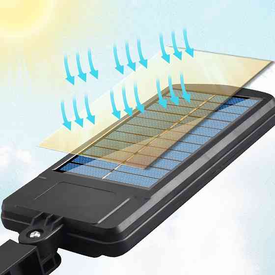 Ліхтар вуличний на сонячній батареї, з пультом, BK-128B-12COB / Акумуляторний прожектор на вулицю Київ