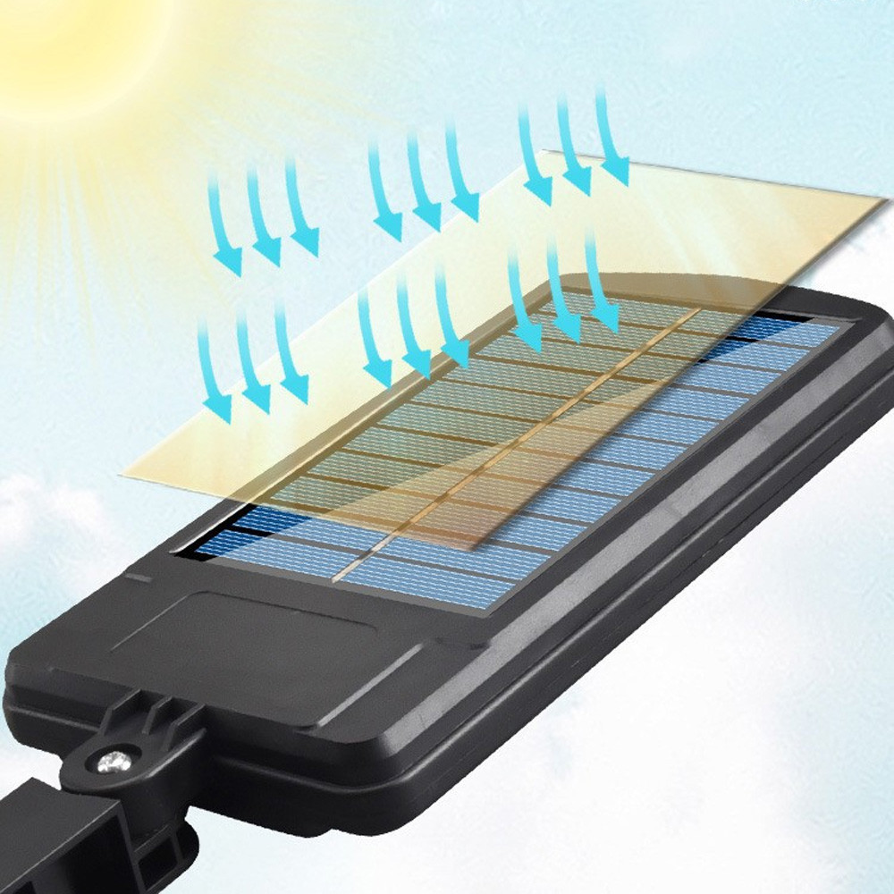 Ліхтар вуличний на сонячній батареї, з пультом, BK-128B-12COB / Акумуляторний прожектор на вулицю Київ - фото 3