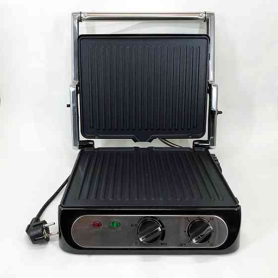 Гриль барбекю контактний, Кухонний гриль для м'яса, Потужна побутова бутербродниця Мультипекар LR-83 Івано-Франківськ