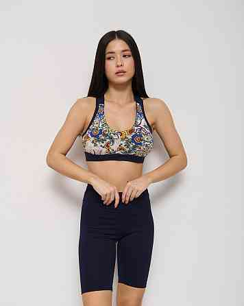 Велосипедки жіночі в рубчик Nicoletta 10075 XXL, Темно-сині Київ