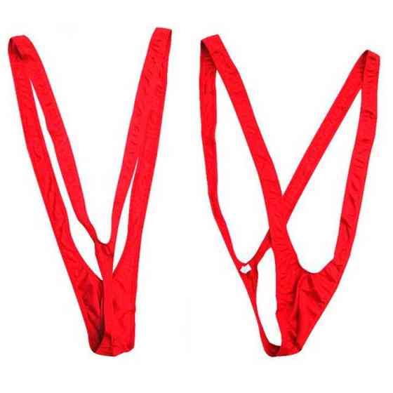 Чоловічі стрінги комбінезон - Чорний - L-XL Вінниця